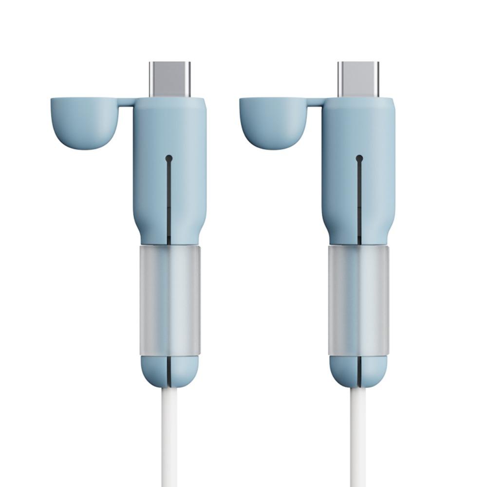 

Silicone Type-C Cable Protector Anti-tear Cord Saver Data Line Accessories синій