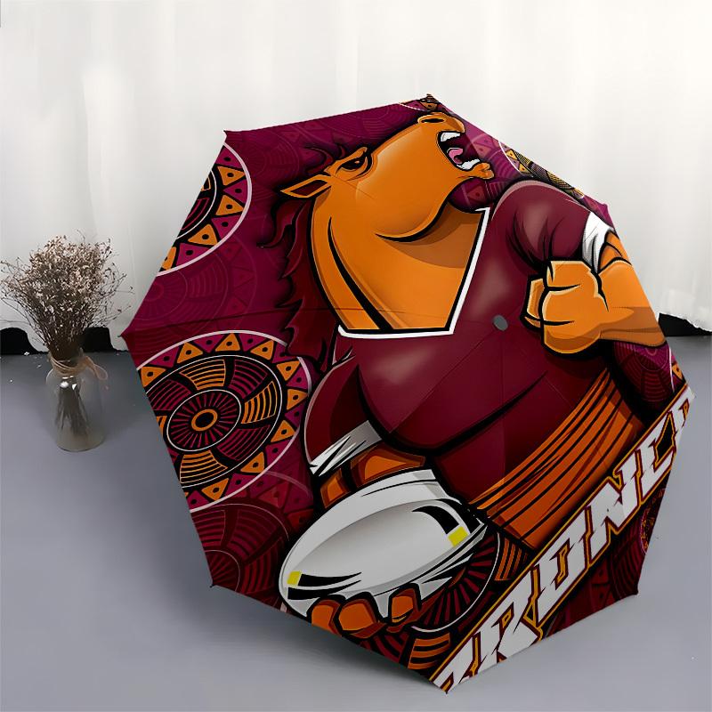 Rugby Horse Automatic Opening and Closing, 8 rib Structure Portable Umbrella, Suitable for Men and Women in All Seasons  Perfect Gift for Ho