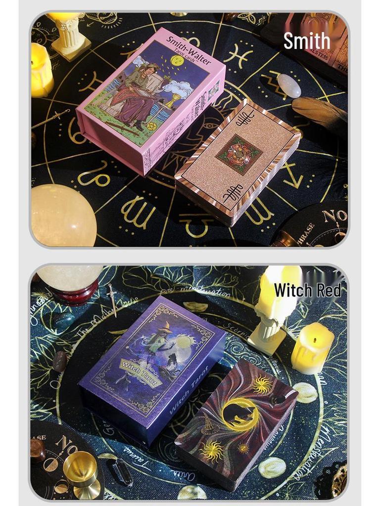 Witekin Gold Foil Tarot Cards: Complete Set for Beginners with Analysis