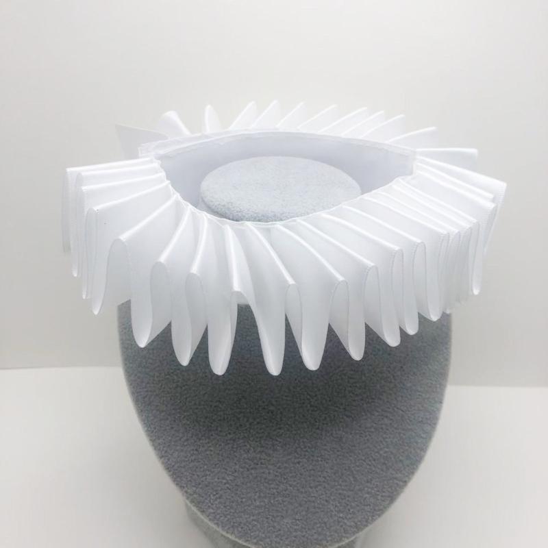 Elżbietański kołnierz kryza Średniowieczne Style Odpinany Kołnierz Wzorzysty Falbankowy Kołnierz do Autentycznych Średniowiecznych Zestawów Kostiumowych