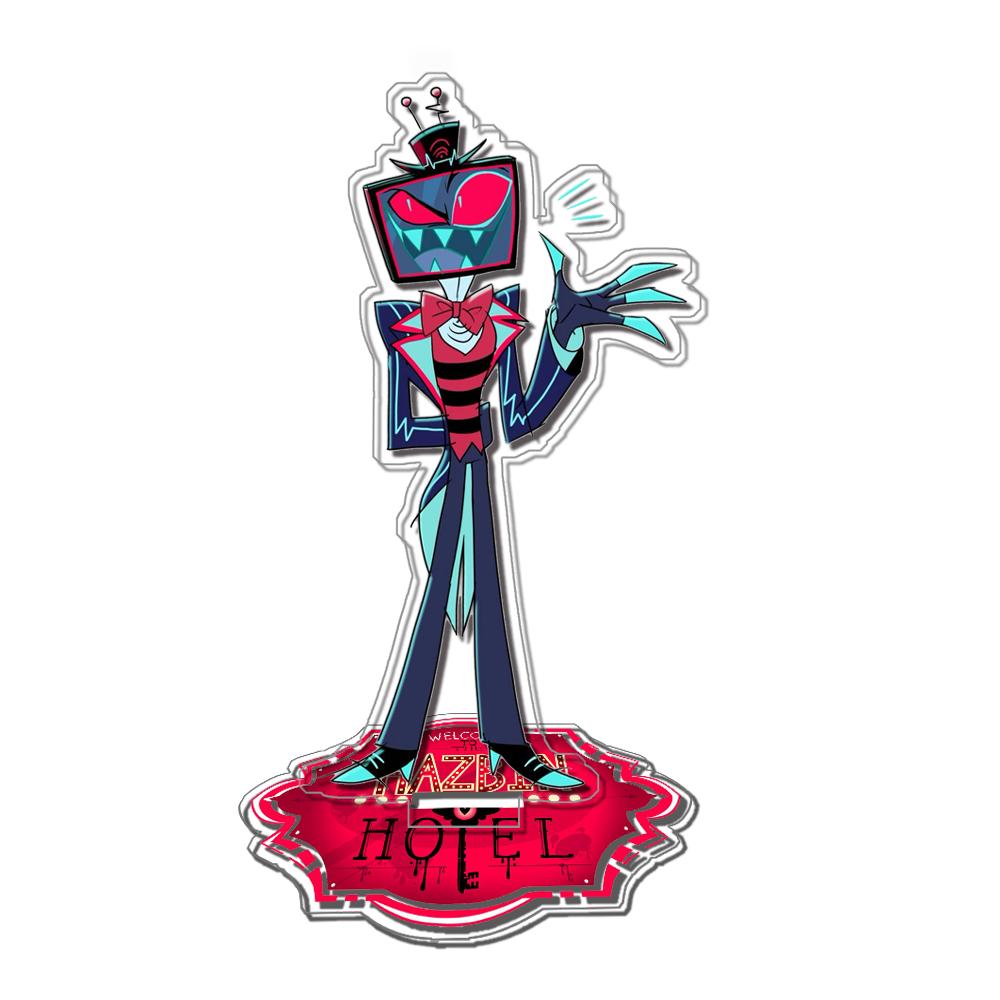 Hazbin Hotel Alastor Angel Dust Charlie Octavia Stella Standee Anime Game Collection Acrylic Material DIY Desktop Decoration Toy