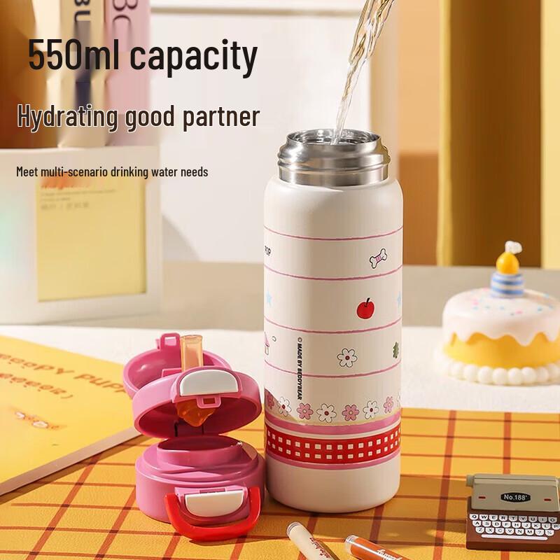 BEDDYBEAR 316 Stainless Steel Dual-Drink Insulated Bottle