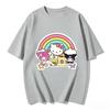 2026 HelloKitty Tee Soft Cotton Short Sleeve Crew Neck Cute Print Lightweight Summer Top for Women Daily Casual Wear
