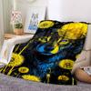 1pc Wolf Dandelion Night Blanket Lightweight Flannel Blanket Throw Blanket For Sofa, Bed, Travel, Camping, Livingroom, Couch, Chair, And Bed Yy2509026