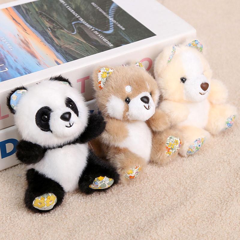 Animal Plush Keychain With Short Pile Fabric For Kids And Adults