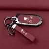 Zinc Alloy Leather Car Key Case Cover Fob Suitable For Hongqi Hs5 H5 H9 Hs7 H7 Eqm5 Protector Keychine Shell Auto Accessories