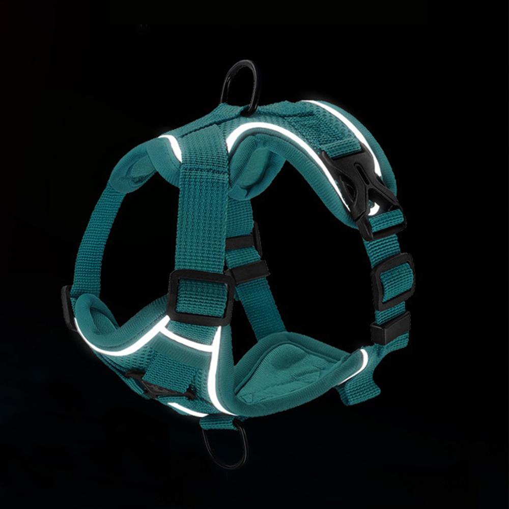 Colete respirável para cães de estimação, arnês para cães pequenos, corda de tração para gatos, sem puxar, alça de peito reflexiva para filhotes, chihuahua, suprimentos para atividades ao ar livre