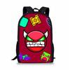 Trendige Beliebte Geometry Dash Notizbuch Rucksäcke Schüler Schultaschen 3D Druck Oxford Wasserdicht Jungen/Mädchen Laptop Rucksäcke