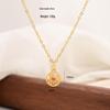 S925 Sterling Silver Chinese Butterfly Fu Necklace with Gem and Pearl Inlay