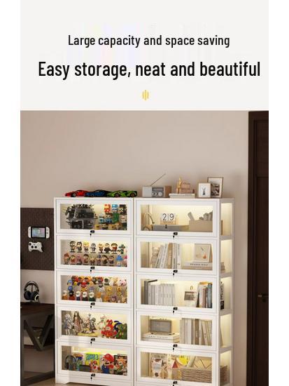 Acrylic Glass Display Cabinet with Lock for Toys and Prizes