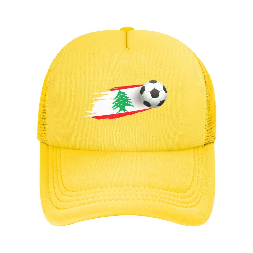 Lebanese Soccer Ball Lebanon Flag Casquette Unisexs Womens Outdoor Hats Adjustable Snapback Hat Casual Baseball Caps