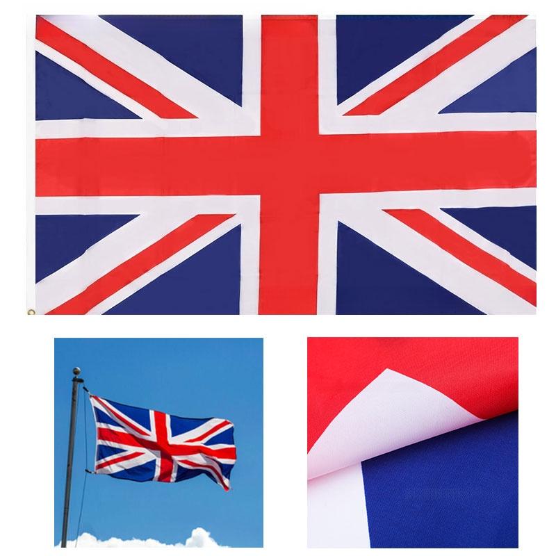 Prémiový dekorativní banner s britskou vlajkou pro slavnosti 90 cm x 150 cm