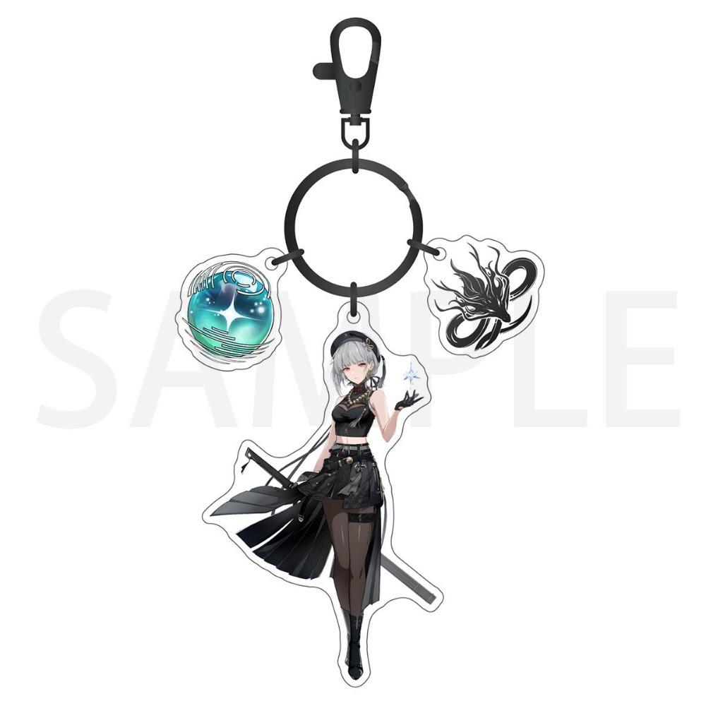 Hot Anime Game Wuthering Waves Acrylic Keychain Jiyan LINGYANG Yinlin Aalto Cosplay Keyring Pendant Jewelry Men Women Gifts