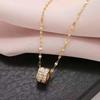 Rectangular Zirconium Small Waist Necklace Design Creative Qixi Festival Send Friends Network