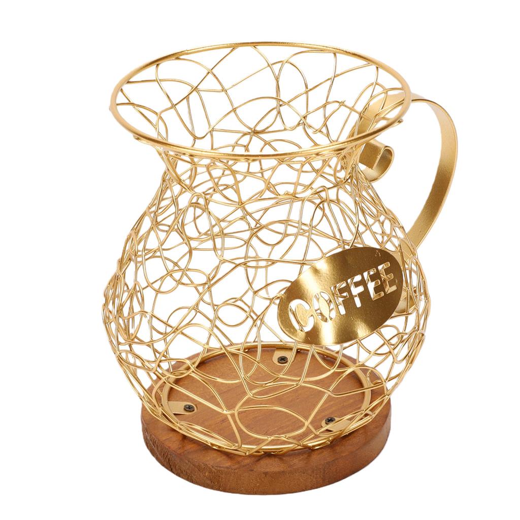 Coffee Pod Holder Organizer Sturdy Versatile Coffee Capsule Storage Basket for Kitchen Counter Office Desktop