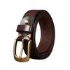 3.3Cm Wide Retro Personalized Embossed Belt Men'S Genuine Leather First Layer Cowhide Fashion Trend Casual Copper Buckle Belt