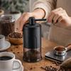 Portable Manual Coffee Grinder Adjustable Grind Clear Powder Container Small Coffee Mill Plastic Handheld Spice Grinder