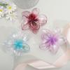 Frangipani Transparent Seaside Vacation Hair Clip - Bauhinia Shark Claw Updo Accessory