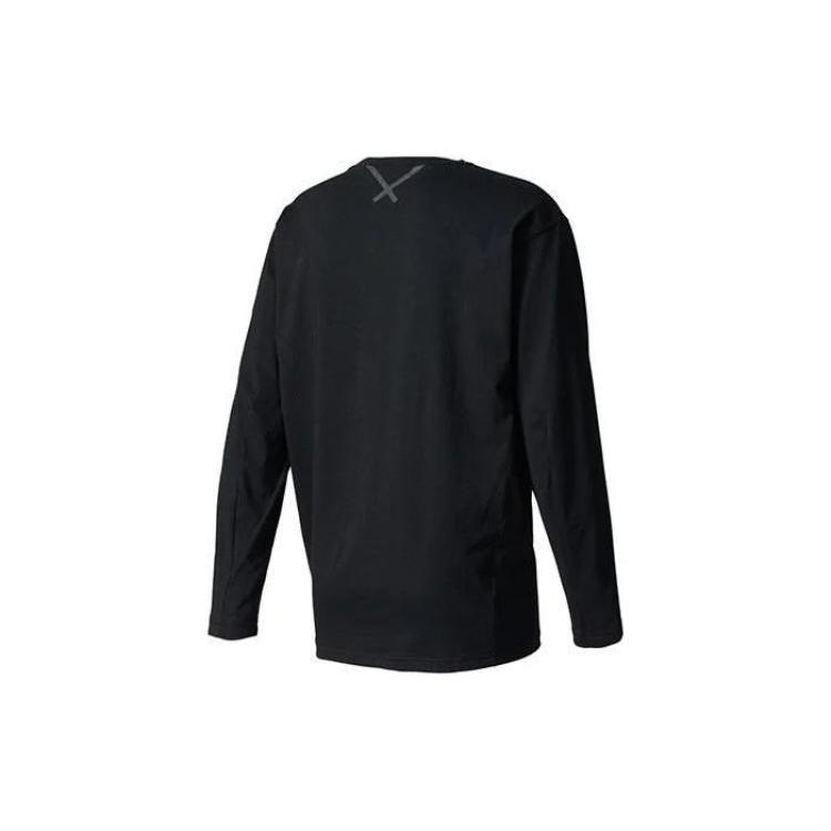 Adidas Originals XBYO LS TEE Sweatshirts Men's Black Crew Neck Moderate Regular BQ3058