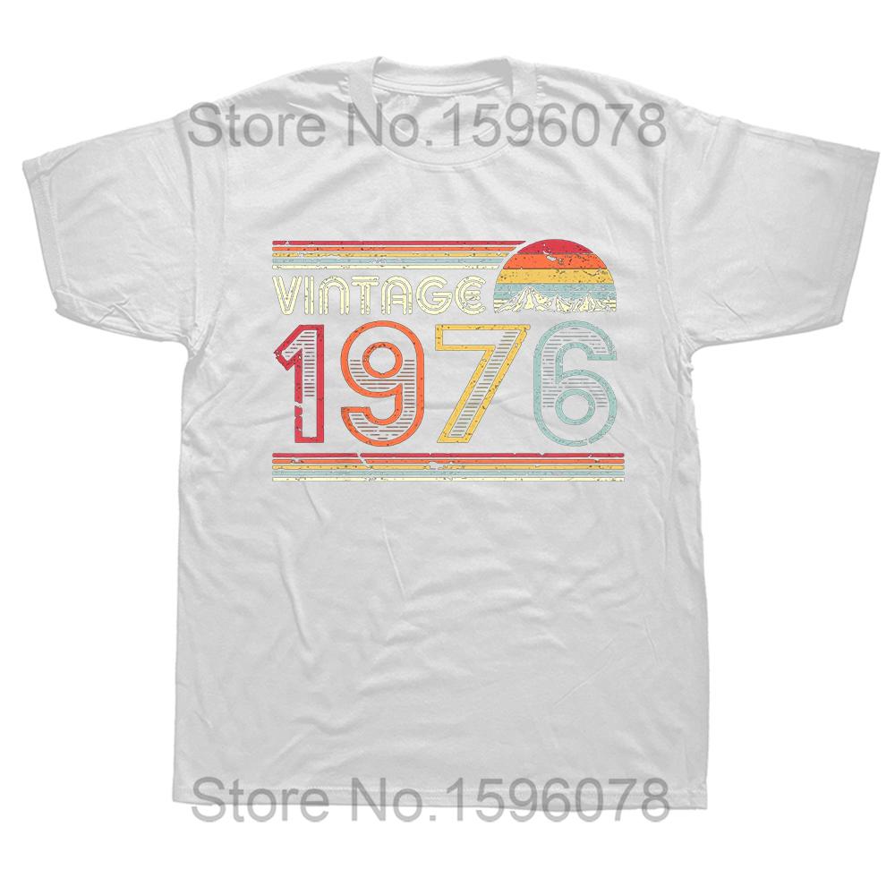 Vtipná 48. Klasická 1976 Originální trička Letní Grafická Bavlněná Streetwear Krátký Rukáv Narozeninové Dárky Tričko Pánské Oblečení