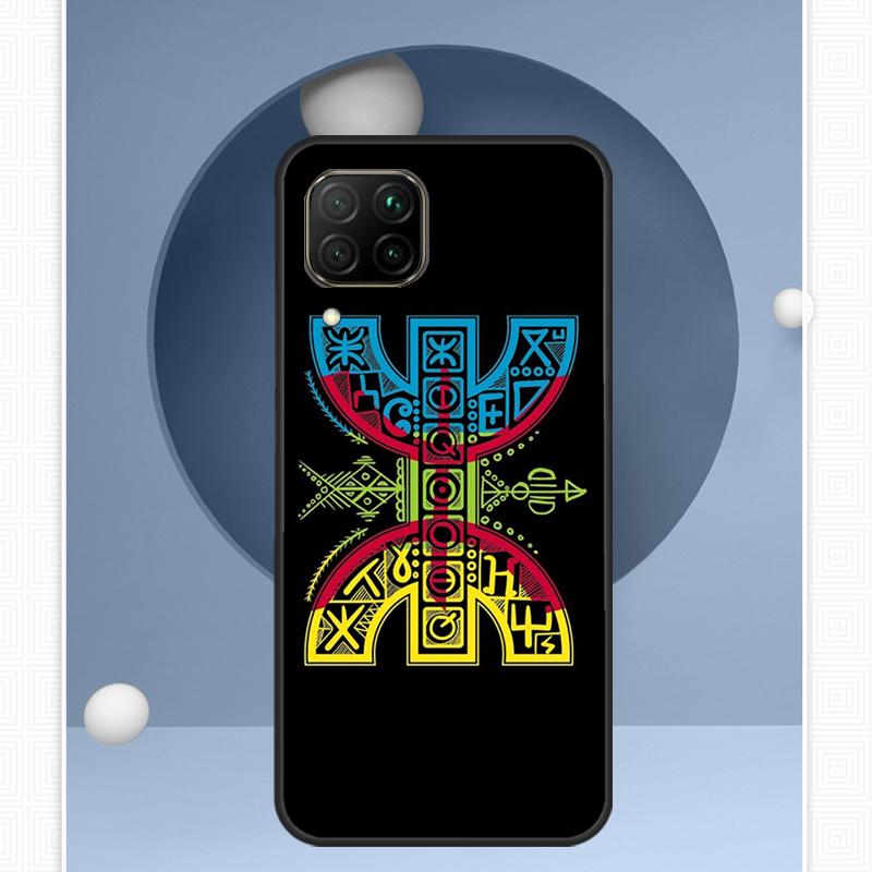Amazigh Symbol Berber Akademie Für Huawei Nova Y91 Y60 Y70 Y72 Y90 Y61 12s 12i 11i 8i 10 9 SE P20 P40 Lite P30 P60 Pro Hülle