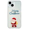 "Apple Christmas Phone Case: Transparent Cartoon Designs for 13 Pro, 14 Pro Max, 15 Pro Max, and 16 Pro"