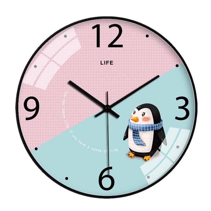 12-Inch Nordic Starry Sky Silent Wall Clock for Bedroom & Living Room