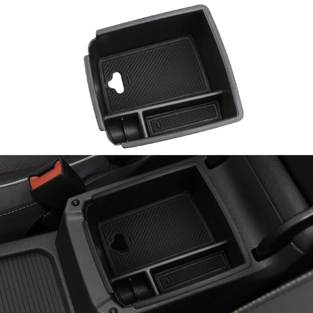 Armrest Storage Box for Volkswagen VW Tiguan Mk2 2016 - 2022 Tray Plate Center Console Holder Container Organizer Accessories