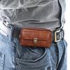 Universal Leder Männer Taille Brieftasche Telefon Tasche Gürtel Clip Fall Holster Große Kapazität Beutel Abdeckung