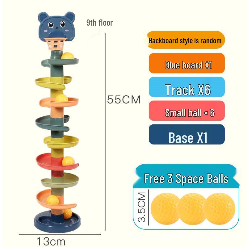 Stacking Ball Slide Tower: Educational Toy for Kids Aged 1-3 Years