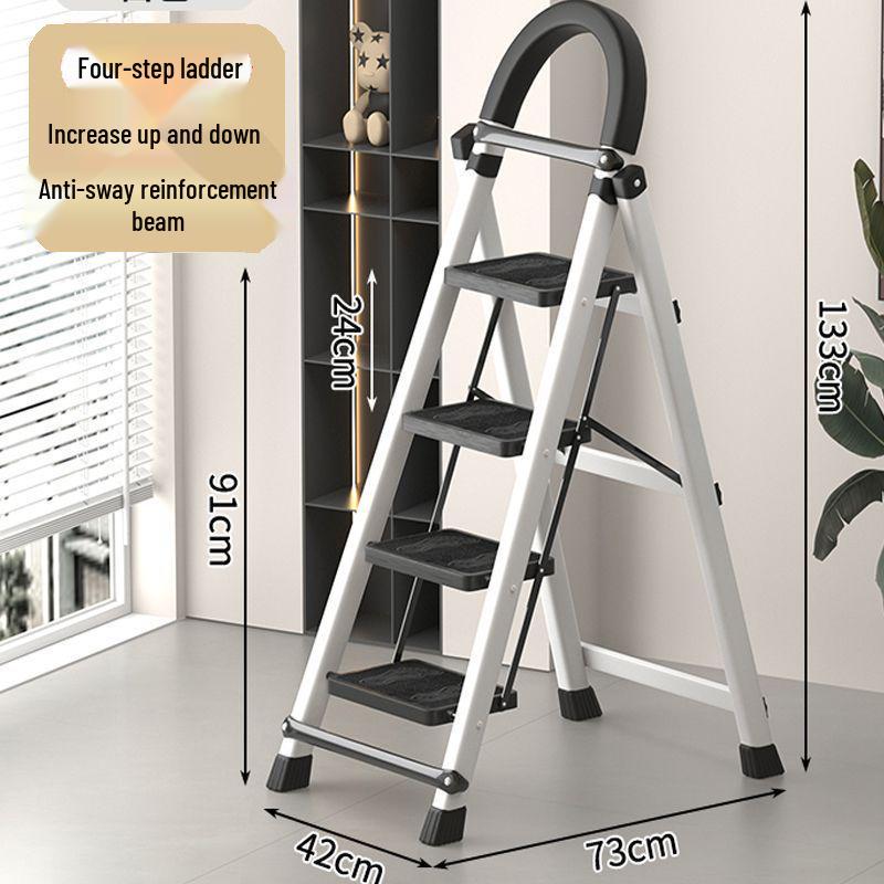 Portable Multi-Functional A-Frame Folding Ladder for Home and Engineering Use