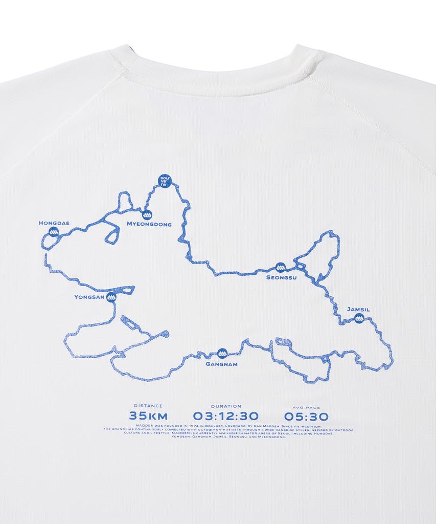 MADDEN X Souvenir Samcheong Daengdaeng Run Graphic T-Shirt White