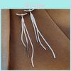 Alloy Chain Drop Earrings With Electroplating For Stylish Casual Wear And Gift Idea