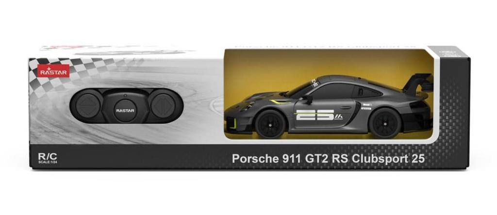 Doyusha 2.4GHz 124 Scale Porsche 911 GT2 RS Clubsport 25 Gray Electric Radio Control Model 630820