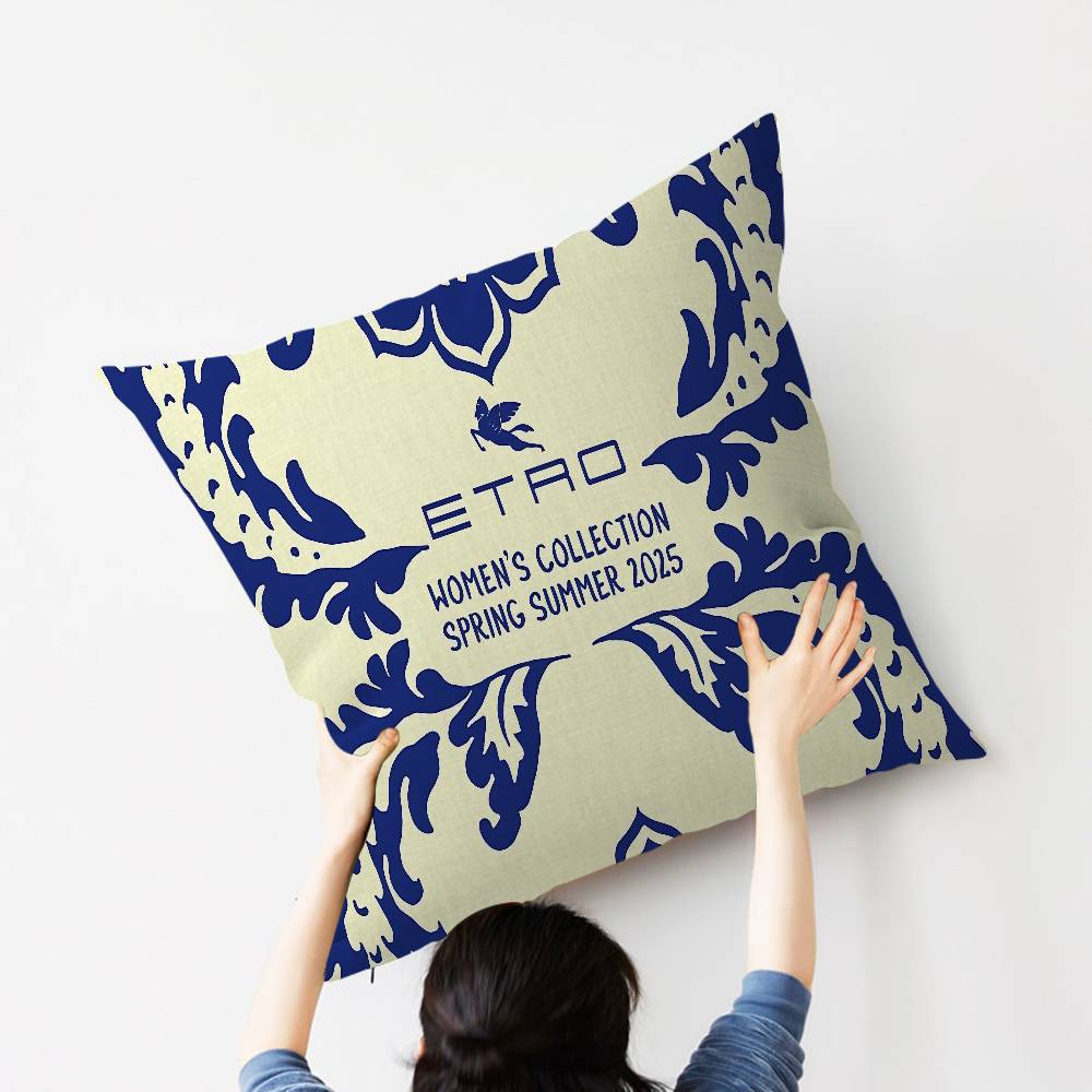 Brand E-Etro Pillow Cushion Cover Pillowcase Living Room Sofa Home Decor Customized