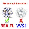 [ 3EX & FL ] New Package 0.1-30ct Super White D Color 3EX Cut FL Clarity Moissanite Loose Stone Pass Diamond Tester with GRA