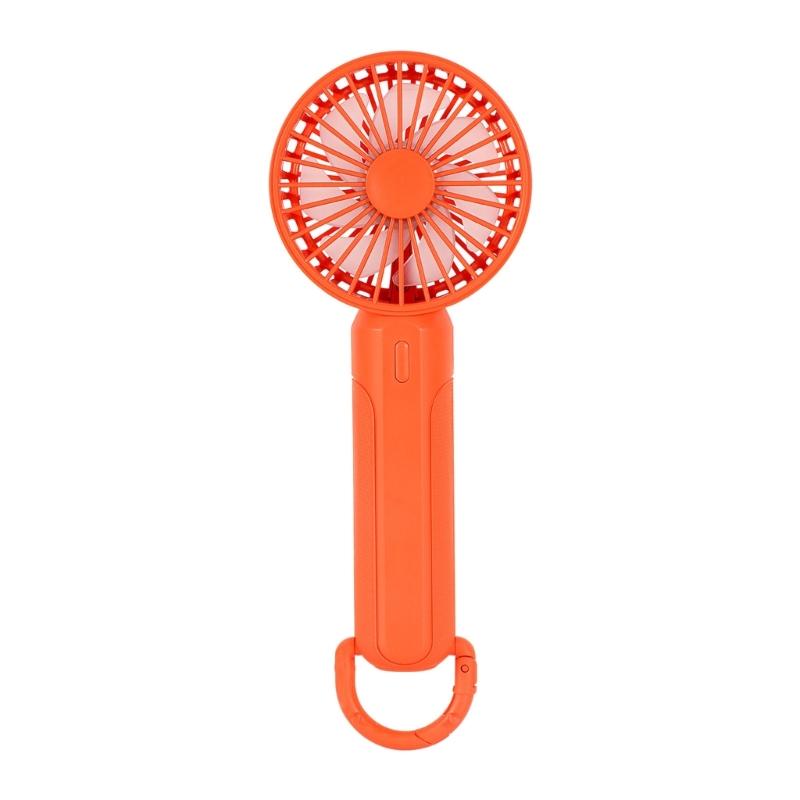 Portability Mini Fan Handheld Fan 3 Speed With LED Light Rechargeable Cooling