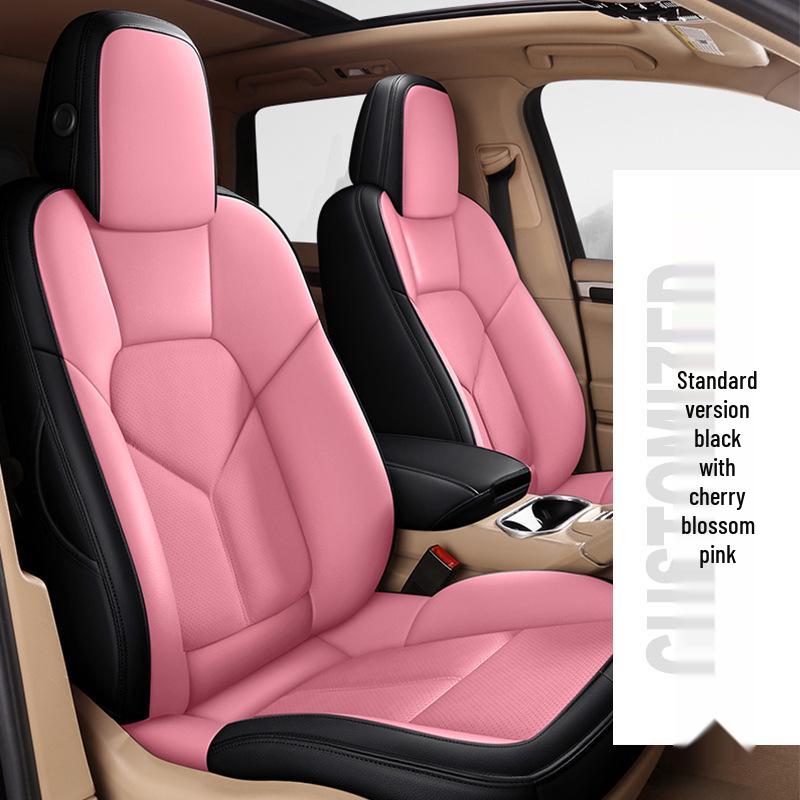 Full Coverage Genuine Leather Seat Cushion for BMW 5 Series and Porsche Cayenne