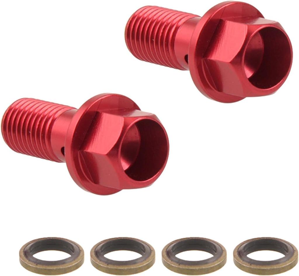 2pcs Banjo Washers M10x1.25mm for Banjo Bolts and Fitting Banjo Gasket Sealing Washers Brake Calipers