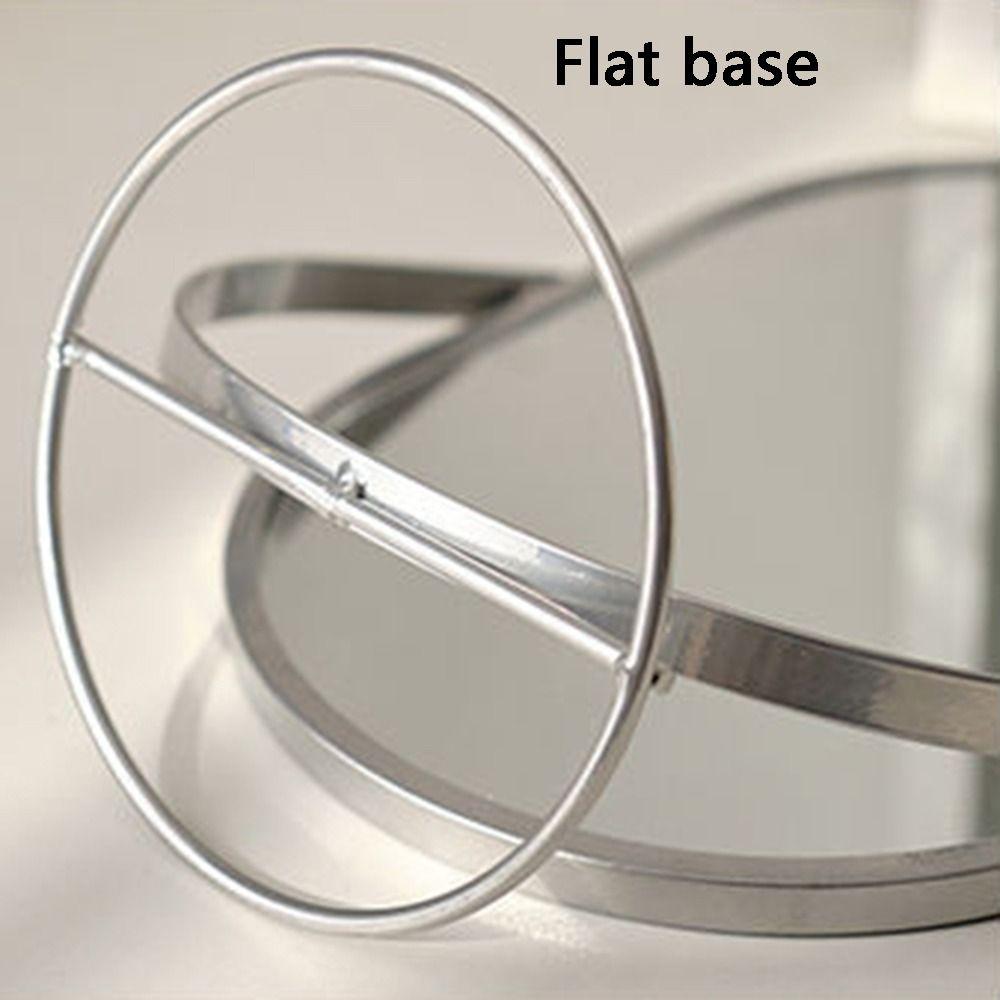 Light Luxury Makeup Mirror Oval Desktop Stand Mirror Creative Vanity Mirror  Student Dormitory
