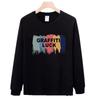Men's Round Neck Hoodie - Colorful Letter Design, Long Sleeve, Loose Casual Fit (In Stock)