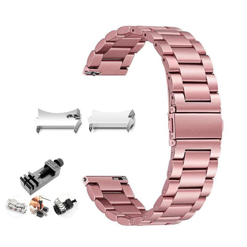 No Gaps Stainless Steel Band for Samsung Galaxy Watch7 6 4 Classic 46mm 47mm/Watch4 5 Pro 44mm 40mm Strap Curved End Bracelet