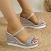 Fashion New Summer Shoe for Women Wedges Sandals Women High Heels Sandals Slides Women Designers Shoes Platform Sandals Outdoor Slippers