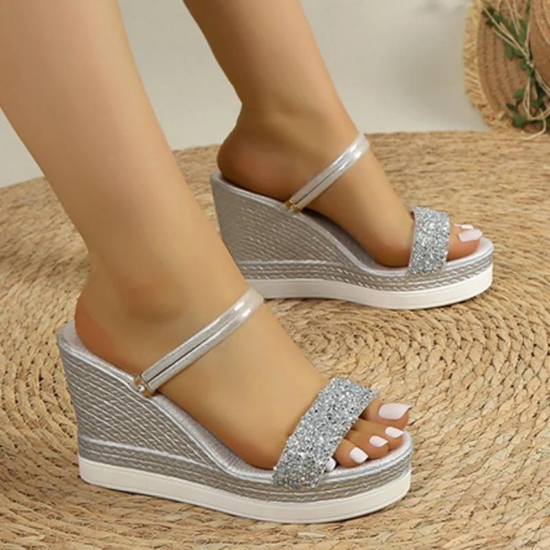 Fashion New Summer Shoe for Women Wedges Sandals Women High Heels Sandals Slides Women Designers Shoes Platform Sandals Outdoor Slippers
