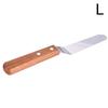 Professional Stainless Steel Wooden Handle Cake Decorating Spatula Set 4-inch 5-inch 10-inch