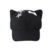 Y2k Cat Ears Baseball Cap Cute Visor Cap Fashion Star Peaked Hat  Streetwear