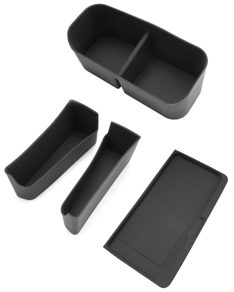 SXCY New Toyota Alphard 40 Series Console Box Vellfire 40 Series Front Door Door Handle Storage Box Door Pocket Small Item Storage Wireless Charging