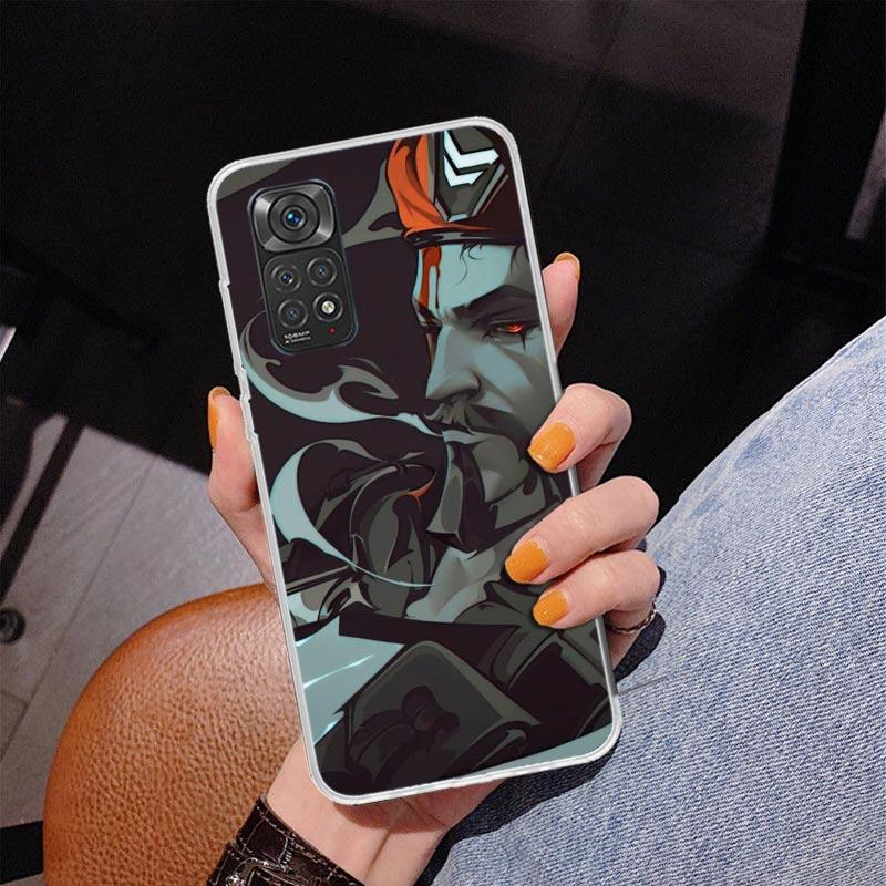 Valorant Game Cool Phone Case For Xiaomi Redmi Note 15 14 13 12S 12 11 Pro Plus 14S 11S 11E 10 10S 11T 5G Personalized Cover Red