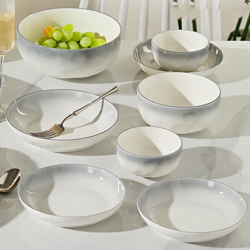 Haoya Yan Yu Yao Jingdezhen 50-Piece Underglaze Ceramic Dinnerware Set