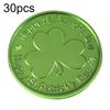 30 Stück Plastik Kleeblatt-Münzen für St. St. Patrick's Day Mit Kleeblättern, Diese Goldenen & Grünen Münzen Kommen mit Kleeblatt